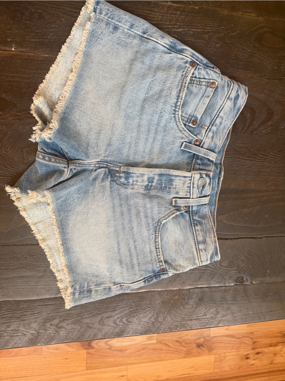 Levi's 501 Blue Denim Jean Shorts